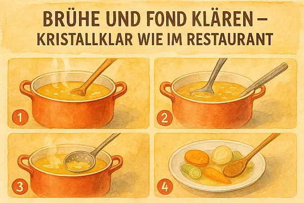 Brühe und Fond klären - Kristallklar wie im Restaurant
