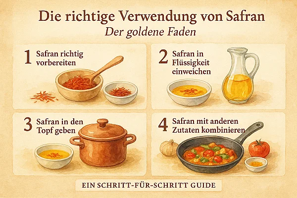 Die richtige Verwendung von Safran - Der goldene Faden