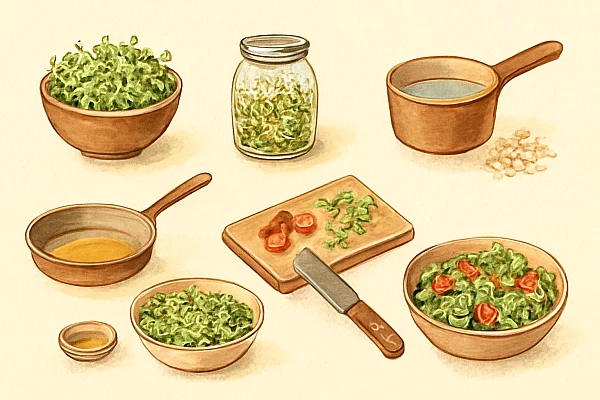 Sprossen im Salat für mehr Vitalität
